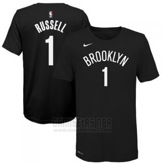 Camiseta Manga Corta D'angelo Russell Brooklyn Nets Negro2