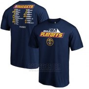 Camiseta Manga Corta Denver Nuggets Azul Marino 2019 NBA Playoffs Tradition Roster