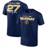 Camiseta Manga Corta Denver Nuggets Jamal Murray 2023 NBA Finals Champions Azul