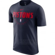 Camiseta Manga Corta Detroit Pistons Azul Marino Practice Legend Performance