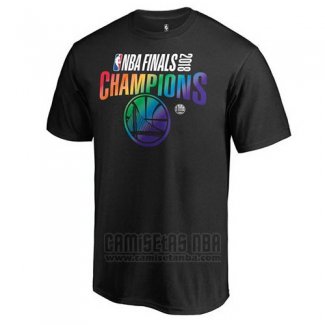 Camiseta Manga Corta Golden State Warriors Negro 2018 NBA Finals Champions2