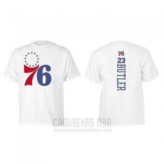 Camiseta Manga Corta Jimmy Butler Philadelphia 76ers Blanco3