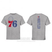 Camiseta Manga Corta Jimmy Butler Philadelphia 76ers Gris