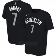 Camiseta Manga Corta Kevin Durant Brooklyn Nets 2019-20 Negro