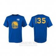 Camiseta Manga Corta Kevin Durant Golden State Warriors 2019 NBA Finals Azul