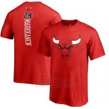 Camiseta Manga Corta Lauri Markkanen Chicago Bulls Rojo3