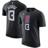 Camiseta Manga Corta Los Angeles Clippers Paul George Statement Negro