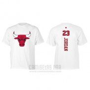Camiseta Manga Corta Michael Jordan Chicago Bulls Blanco2