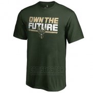 Camiseta Manga Corta Milwaukee Bucks Verde The Future