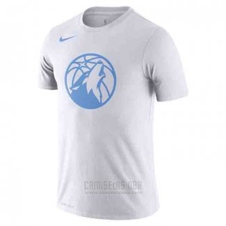 Camiseta Manga Corta Minnesota Timberwolves Blanco 2019-20 Ciudad