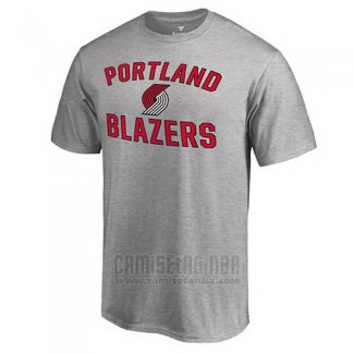 Camiseta Manga Corta Portland Trail Blazers Gris3