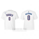 Camiseta Manga Corta Russell Westbrook Oklahoma City Thunder Blanco