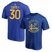 Camiseta Manga Corta Stephen Curry Golden State Warriors 2019-20 Azul