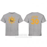Camiseta Manga Corta Stephen Curry Golden State Warriors Gris