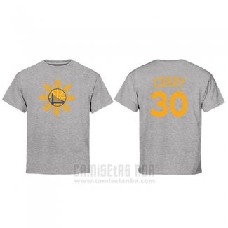 Camiseta Manga Corta Stephen Curry Golden State Warriors Gris