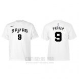 Camiseta Manga Corta Tony Parker San Antonio Spurs Blanco