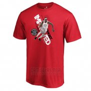 Camiseta Manga Corta Toronto Raptors Pascal Siakam 2019 NBA Most Improved Player Rojo