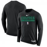 Camiseta Manga Larga Boston Celtics Practice Performance 2022-23 Negro