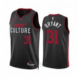 Camiseta Miami Heat Thomas Bryant #31 Ciudad 2023-24 Negro