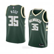 Camiseta Milwaukee Bucks Christian Wood #35 Icon 2018 Verde