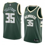 Camiseta Milwaukee Bucks Mirza Teletovic #35 Icon 2018 Verde