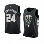 Camiseta Milwaukee Bucks Pat Connaughton #24 Statement 2018 Negro