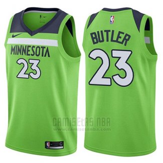 Camiseta Minnesota Timberwolves Jimmy Butler #23 Statement 2017-18 Verde