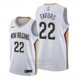 Camiseta New Orleans Pelicans Derrick Favors #22 Association Blanco