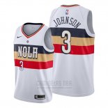 Camiseta New Orleans Pelicans Stanley Johnson #3 Earned Blanco