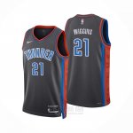 Camiseta Oklahoma City Thunder Aaron Wiggins #21 Ciudad 2022-23 Gris