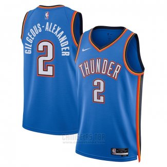 Camiseta Oklahoma City Thunder Shai Gilgeous-Alexander #2 Icon Azul