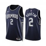 Camiseta Orlando Magic Caleb Houstan #2 Ciudad 2023-24 Azul