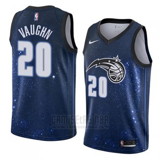 Camiseta Orlando Magic Rashad Vaughn #20 Ciudad 2018 Azul