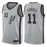 Camiseta San Antonio Spurs Bryn Forbes #11 Statement 2017-18 Gris