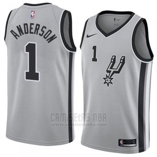 Camiseta San Antonio Spurs Kyle Anderson #1 Statement 2018 Gris