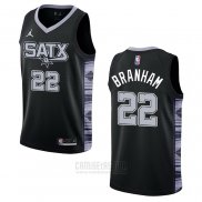 Camiseta San Antonio Spurs Malaki Branham #22 Statement 2022-23 Negro