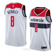 Camiseta Washington Wizards Tiwian Kendley #8 Association 2018 Blanco