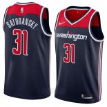 Camiseta Washington Wizards Tomas Satoransky #31 Statement 2018 Negro