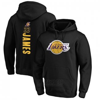 Sudaderas con Capucha Lebron James Los Angeles Lakers Negro2