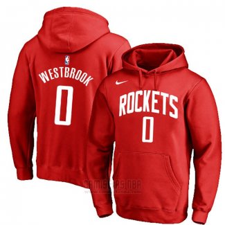 Sudaderas con Capucha Russell Westbrook Houston Rockets Rojo3