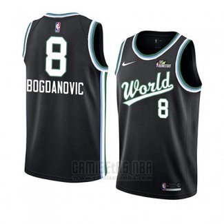 Camiseta 2019 Rising Star Bogdan Bogdanovic #8 World Negro