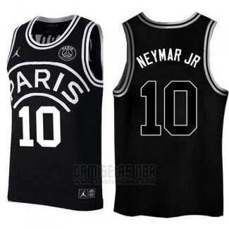 Camiseta AJ x PSG Neymar Jr #10 Negro