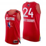 Camiseta All Star 2020 Milwaukee Bucks Giannis Antetokounmpo Autentico #24 Rojo