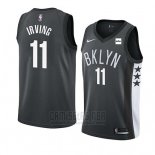 Camiseta Brooklyn Nets Kyrie Irving #11 Statement 2019 20 Negro