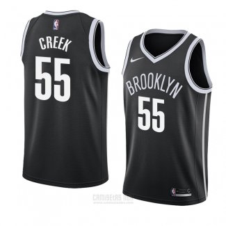 Camiseta Brooklyn Nets Mitch Creek #55 Icon 2018 Negro