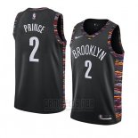 Camiseta Brooklyn Nets Taurean Prince #2 Ciudad 2019 Negro