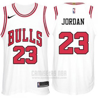 Camiseta Chicago Bulls Michael Jordan #23 2017-18 Blanco