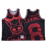 Camiseta Chicago Bulls Zach Lavine #8 Mitchell & Ness Big Face Negro