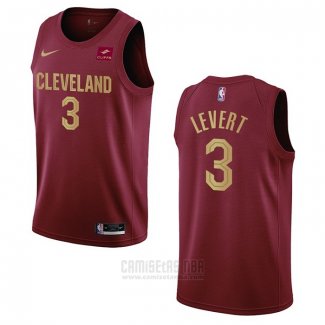 Camiseta Cleveland Cavaliers Caris Levert #3 Icon 2022-23 Rojo