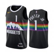 Camiseta Denver Nuggets Michael Porter JR. #1 Ciudad Negro